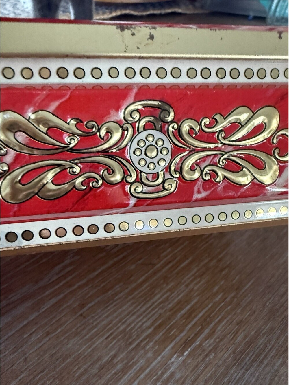 Frick & Nacke Rectangular Footed Tin With Lid Germany - Picture 5 of 7
